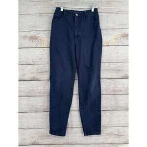 Vintage Bongo‎ Barrel Jeans Juniors Size 7 Indigo Blue Dark Wash Denim